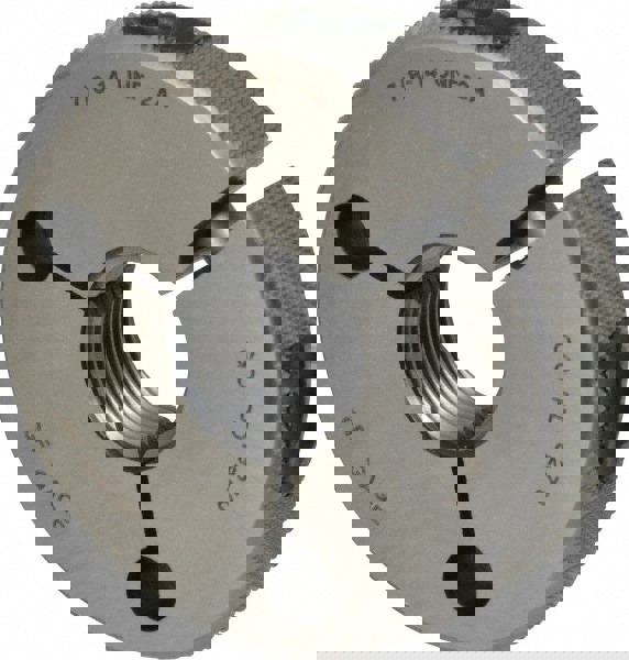 Threaded Ring Gage: 7/8-14 Thread, UNF, Class 2A, Go & No Go